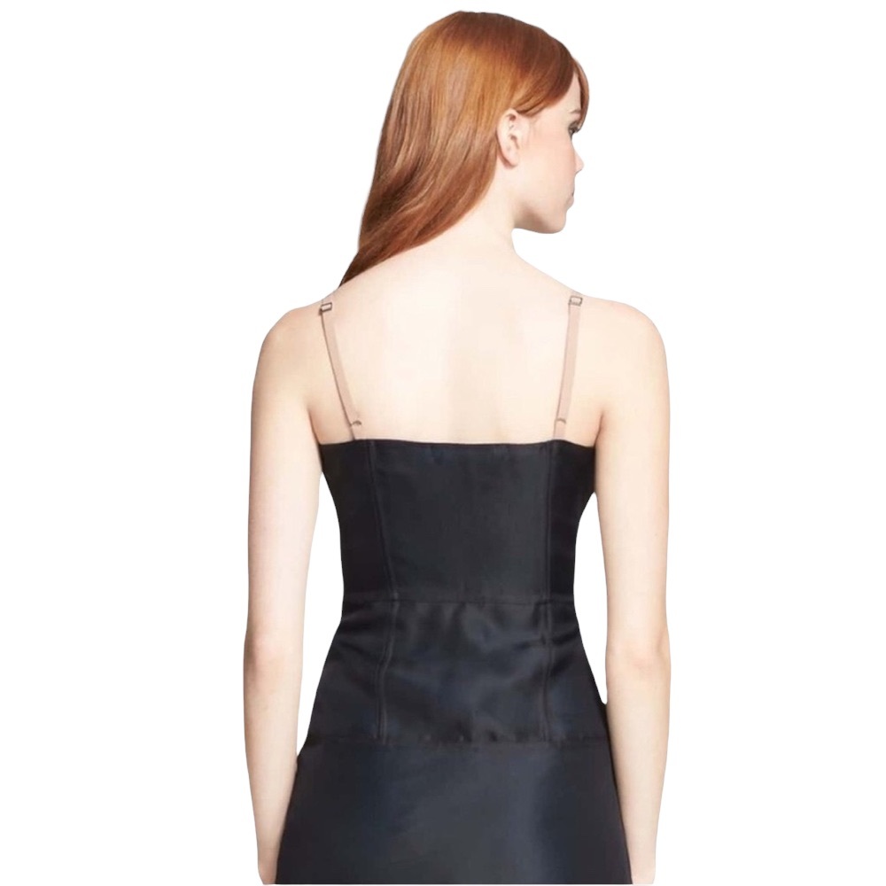 new MBMJ Marc by Marc Jacobs ❉ Silk Sheer Layer Midi Cocktail Dress ❉ Black ❉ 6 - Picture 15 of 17